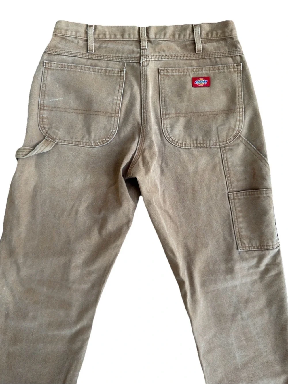Y2K Dickies Mens Size 32x32 Distressed Canvas Workwear Utility Pants Thrashed